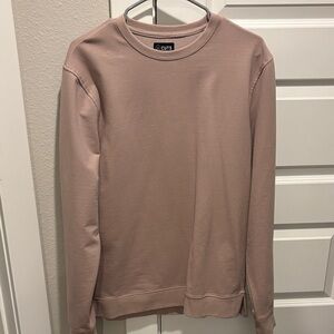 Cuts Clothing Men's Crewneck Sweatshirt in Dusty Pink